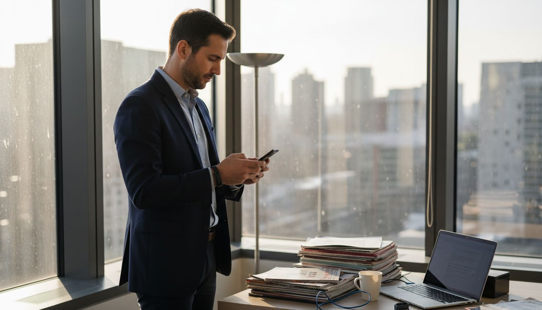 Professional in tech fashion business attire