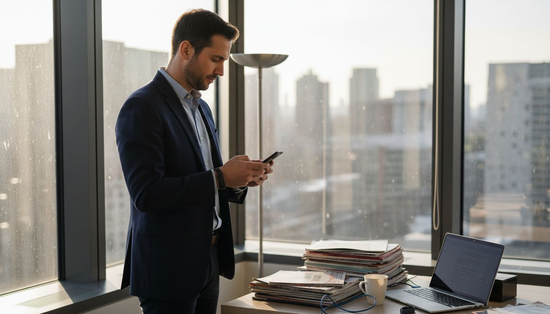 Professional in tech fashion business attire