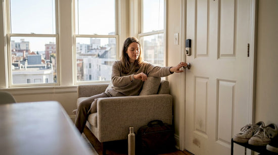 Urban apartment lifestyle with smart tech gadgets